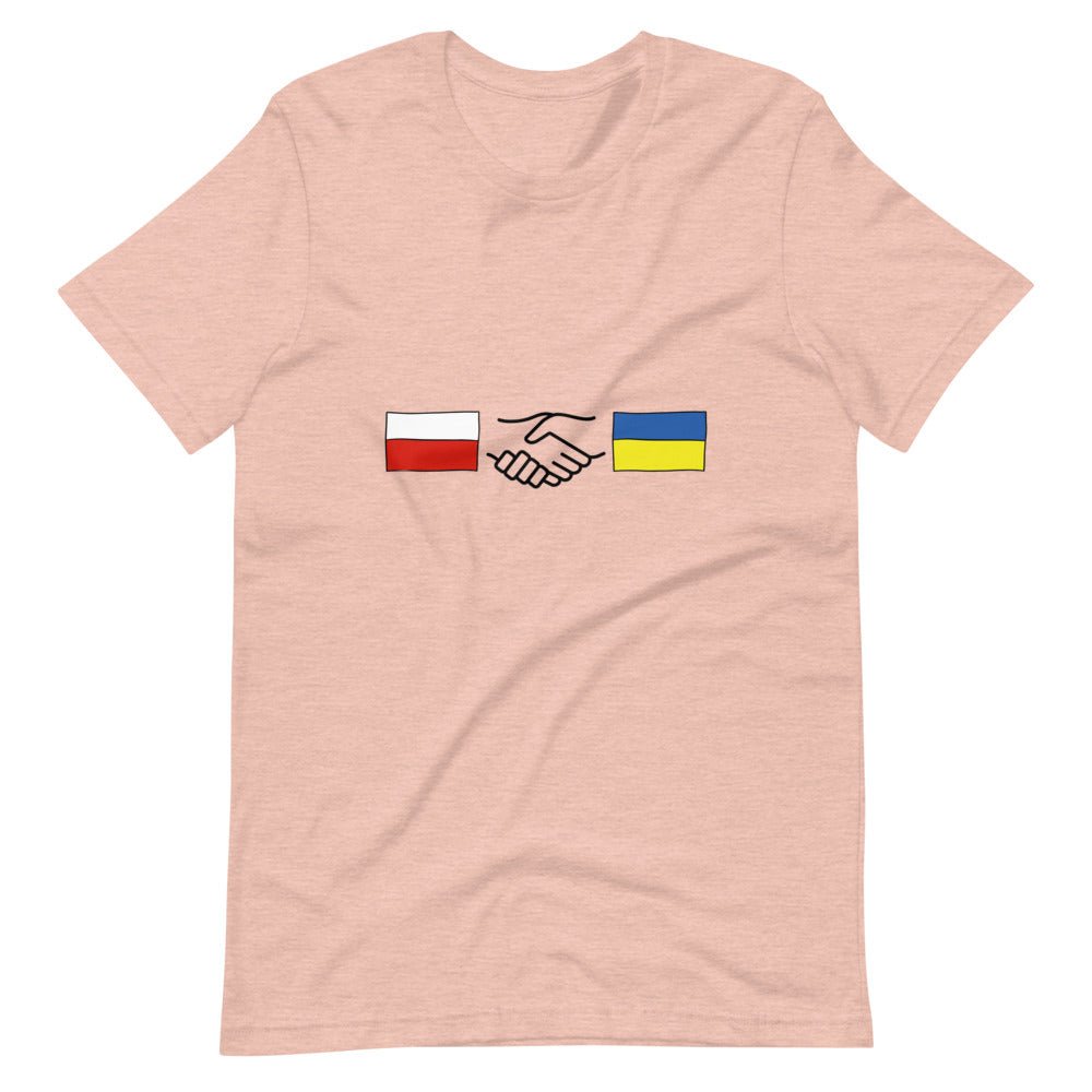Polish + Ukrainian Handshake - Adult TShirt - Saint Javelin