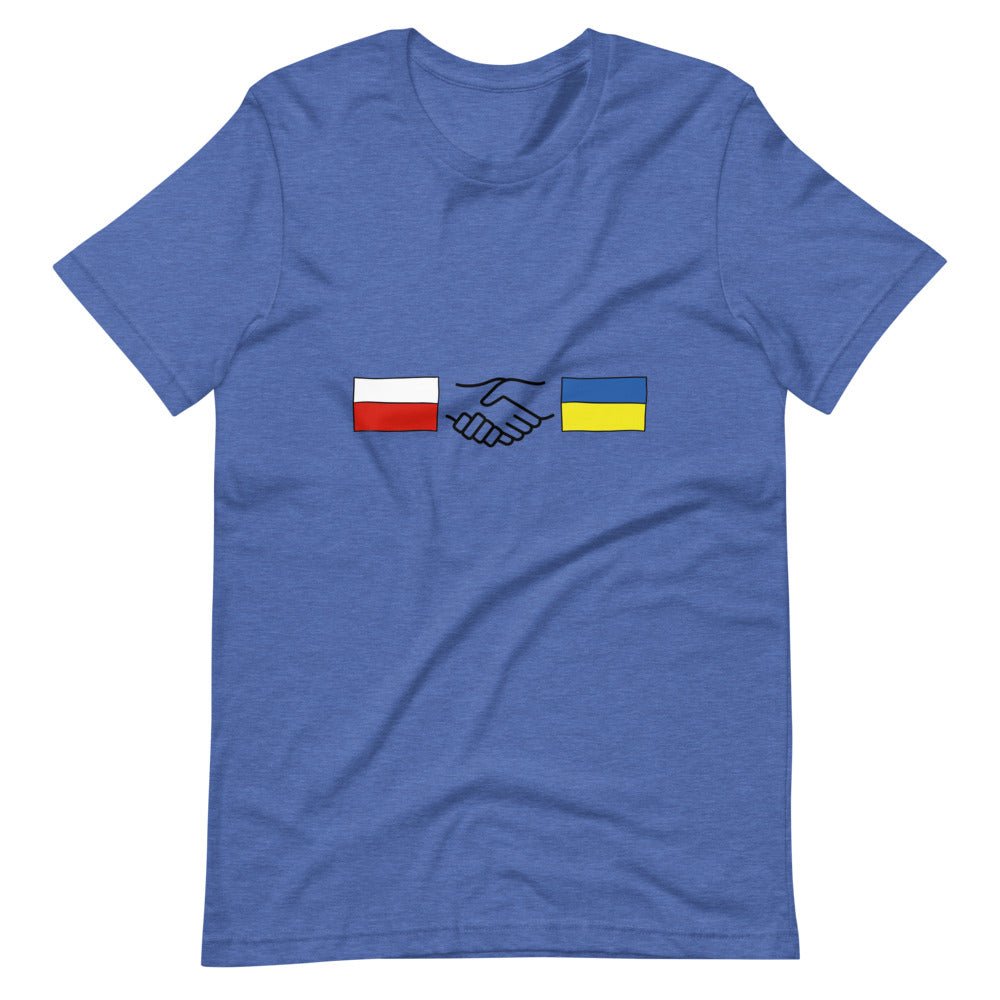 Polish + Ukrainian Handshake - Adult TShirt - Saint Javelin