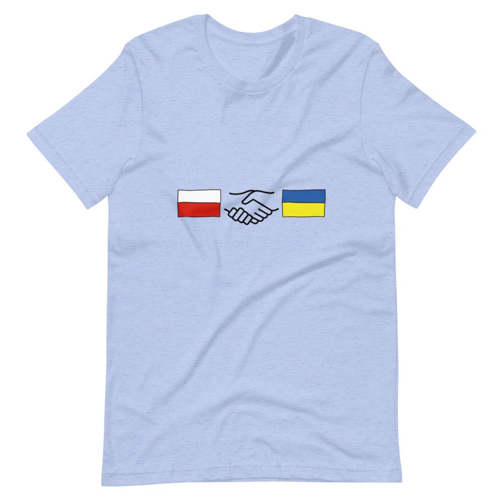 Polish + Ukrainian Handshake - Adult TShirt - Saint Javelin