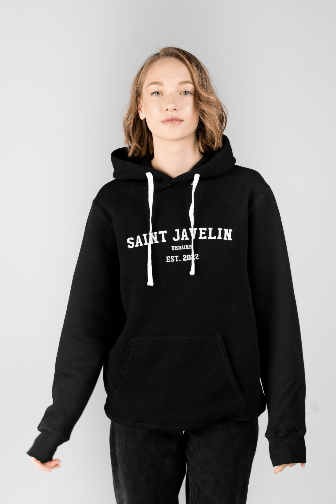 Saint Javelin Wordmark - Premium Adult Hoodie - Saint Javelin