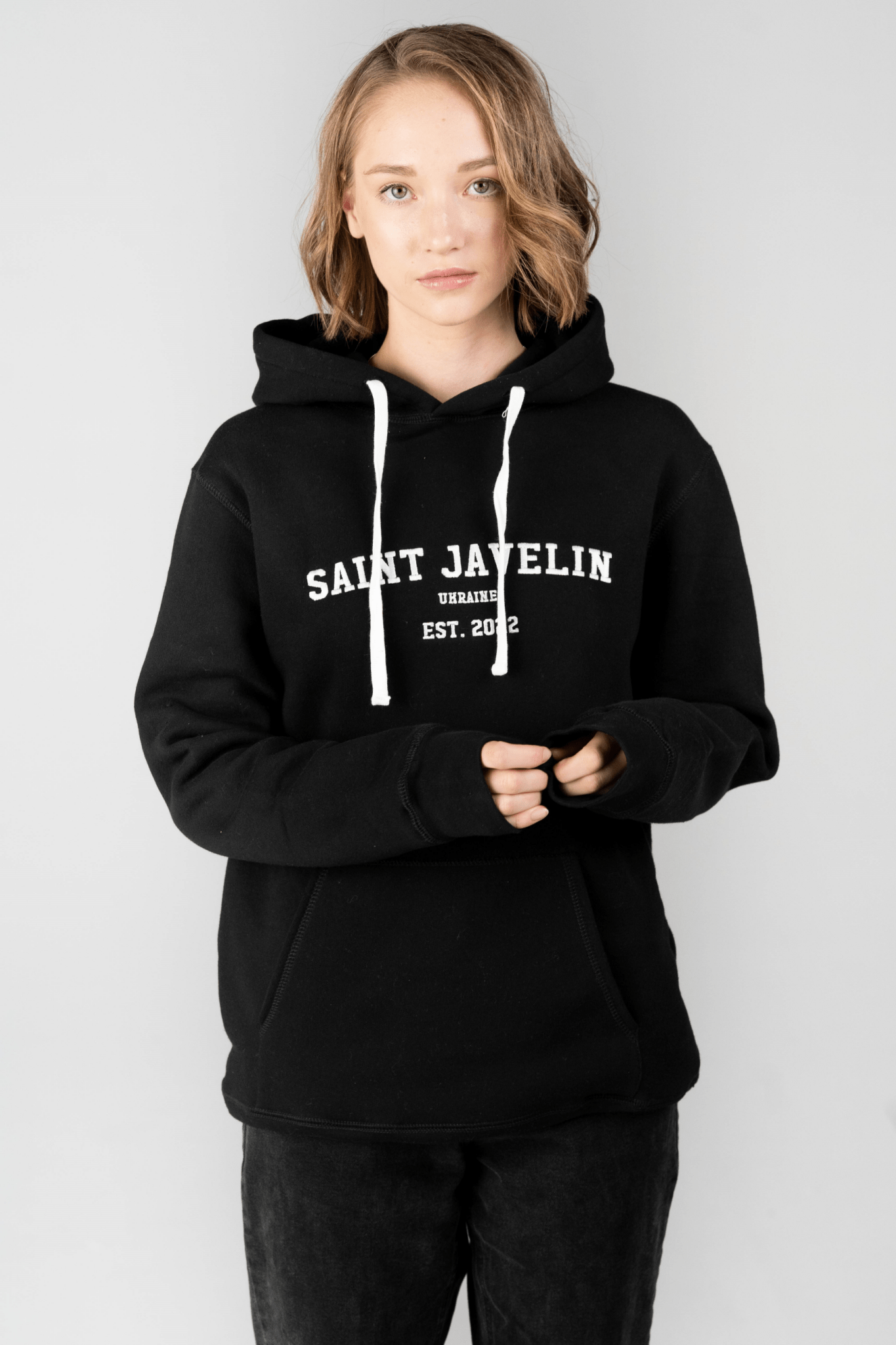 Saint Javelin Wordmark - Premium Adult Hoodie - Saint Javelin