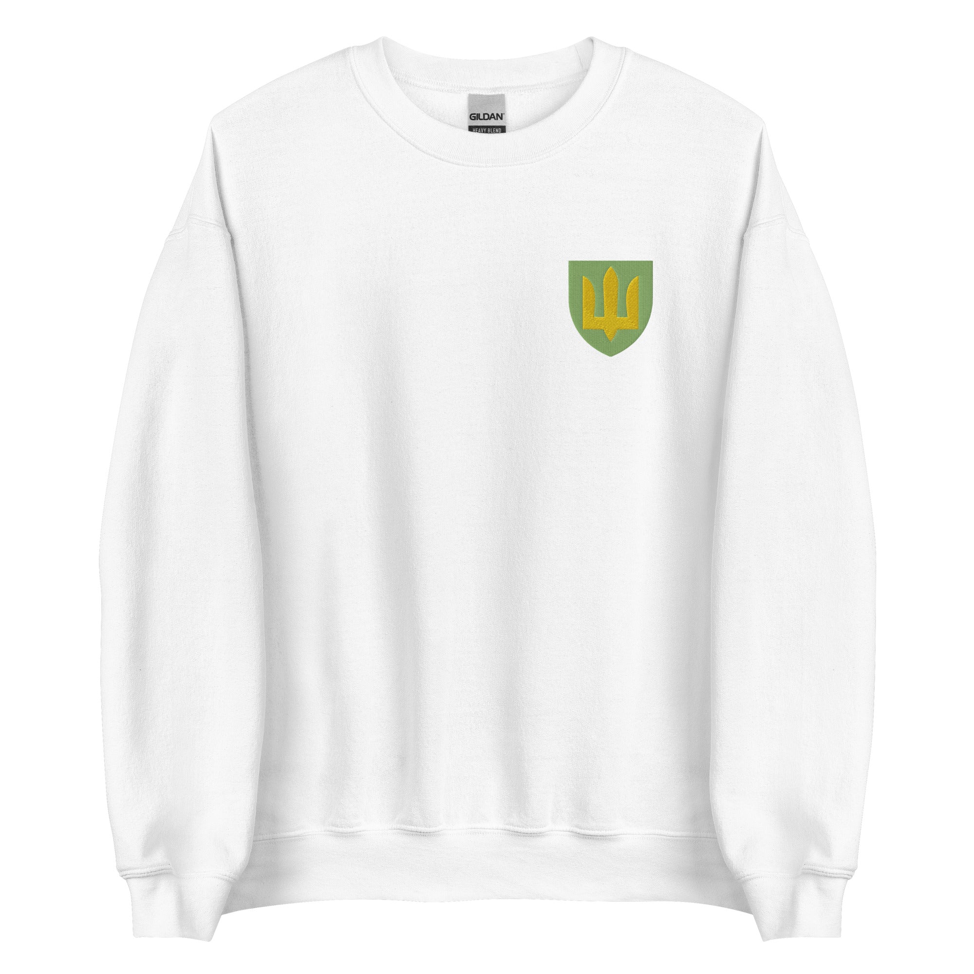 Ukrainian Army Tryzub - Embroidered Adult Crewneck Sweatshirt - Saint Javelin