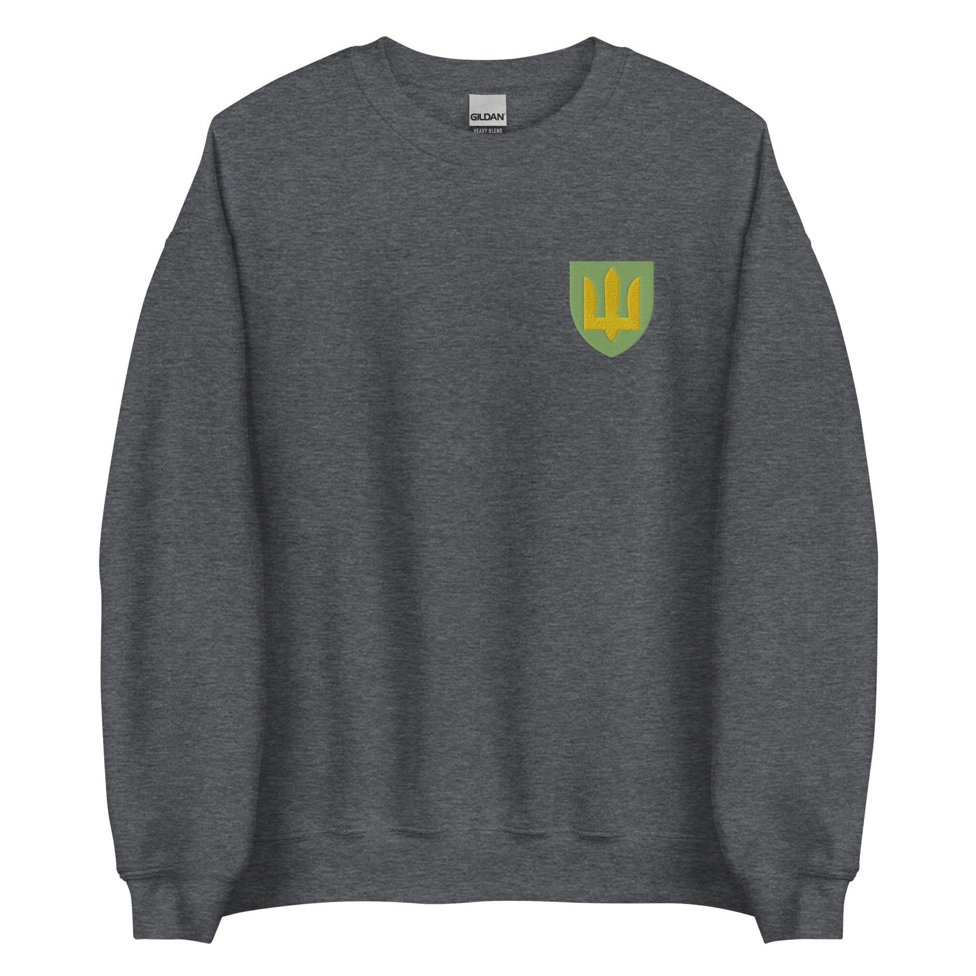 Ukrainian Army Tryzub - Embroidered Adult Crewneck Sweatshirt - Saint Javelin