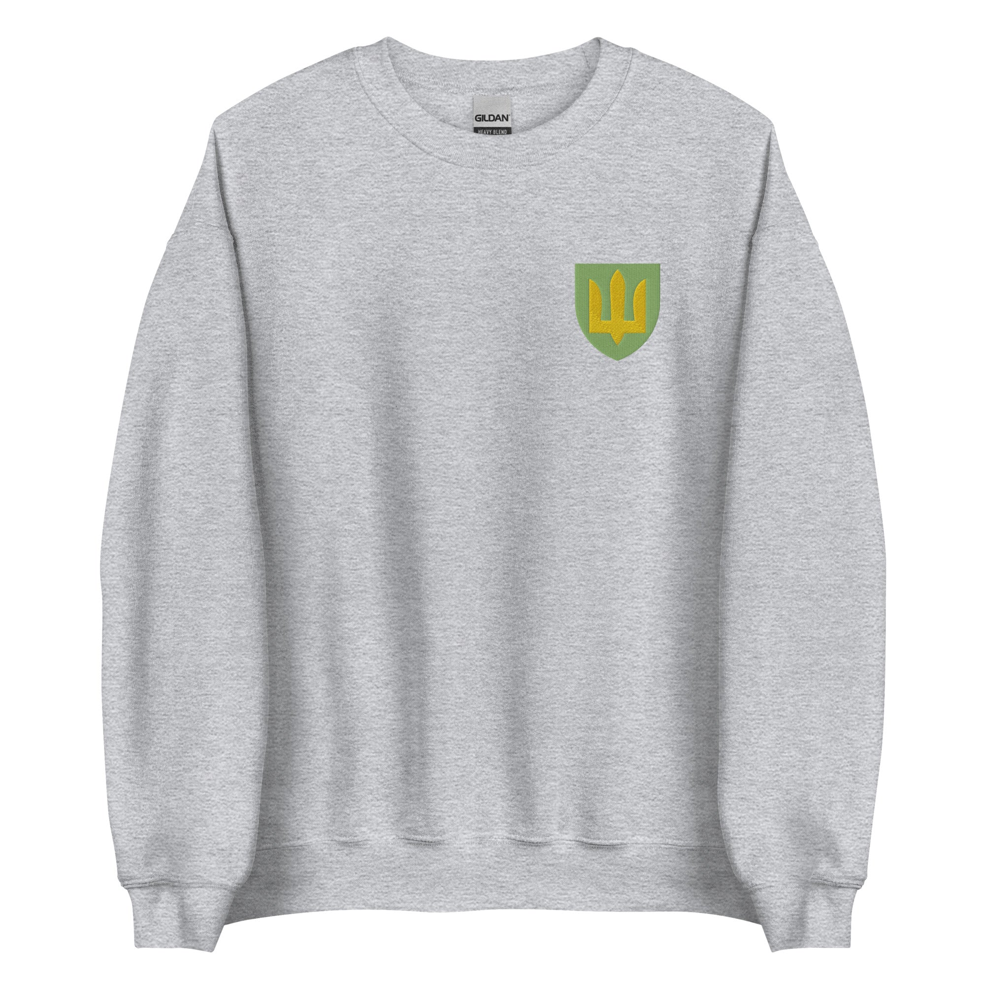 Ukrainian Army Tryzub - Embroidered Adult Crewneck Sweatshirt - Saint Javelin
