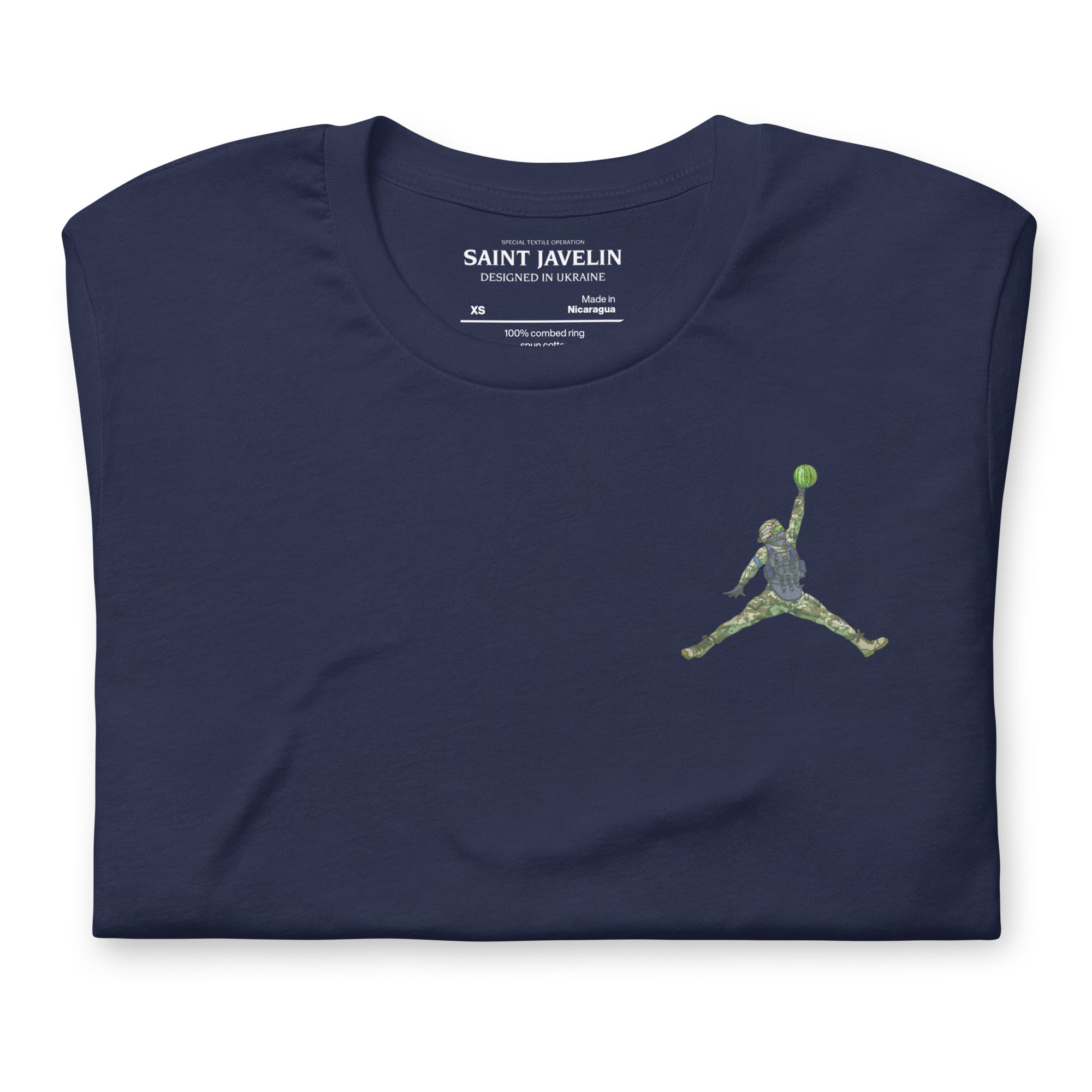 Watermelon Warrior - Small Logo Adult TShirt - Saint Javelin