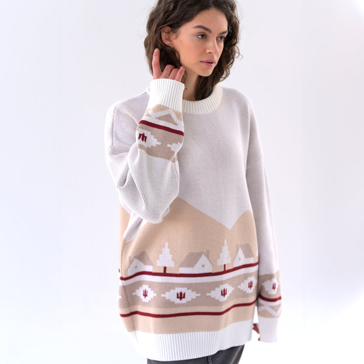 Karpaty Cabin Sweater – Beige