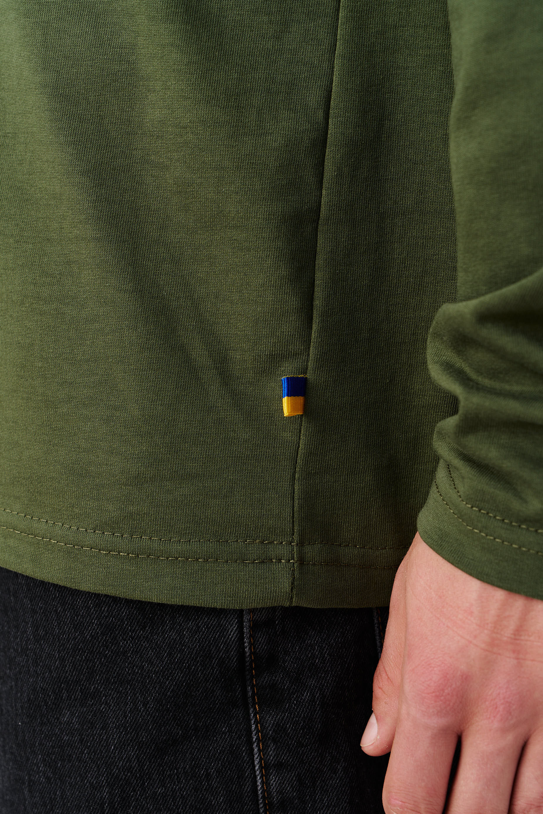 Cotton Embroidered Tryzub Long Sleeve