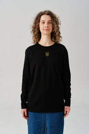 Cotton Embroidered Tryzub Long Sleeve