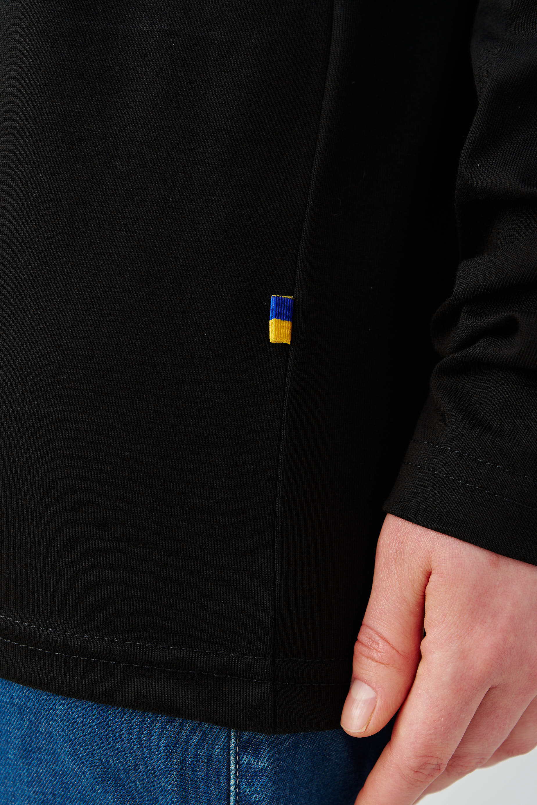 Cotton Embroidered Tryzub Long Sleeve