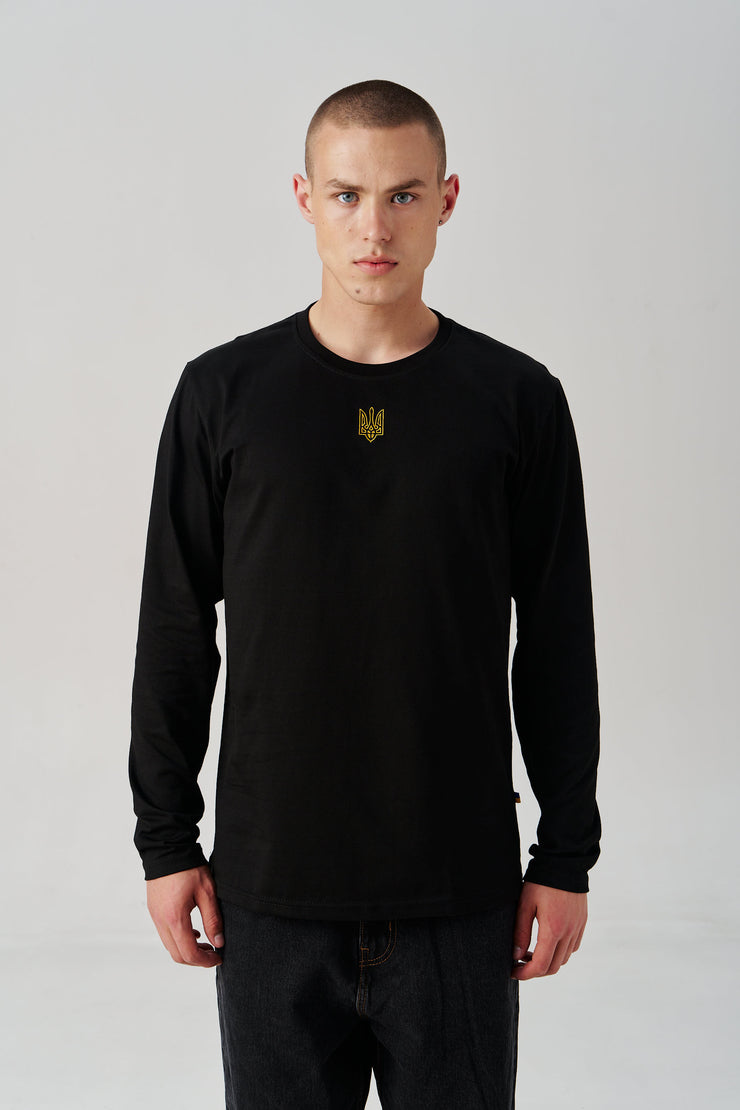 Cotton Embroidered Tryzub Long Sleeve