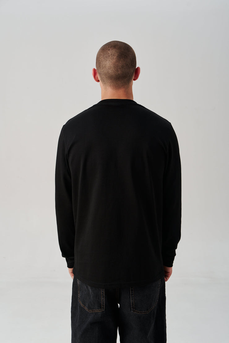 Cotton Embroidered Tryzub Long Sleeve