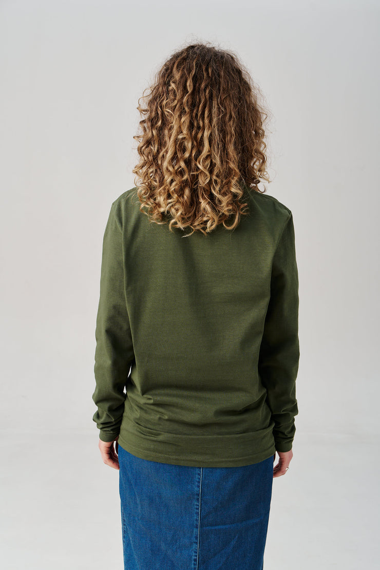 Cotton Embroidered Tryzub Long Sleeve