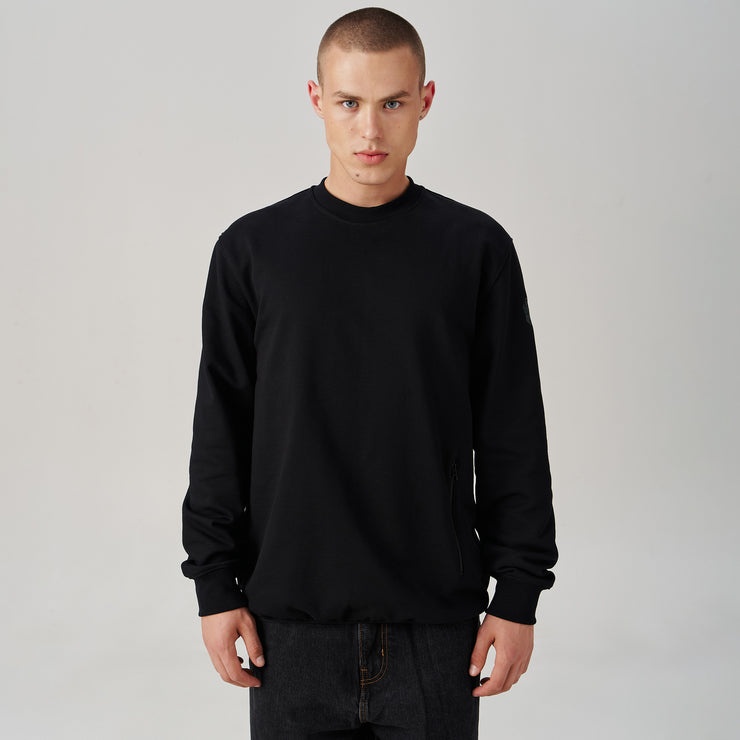 Organic Cotton Stealth-Pocket Sweatshirt