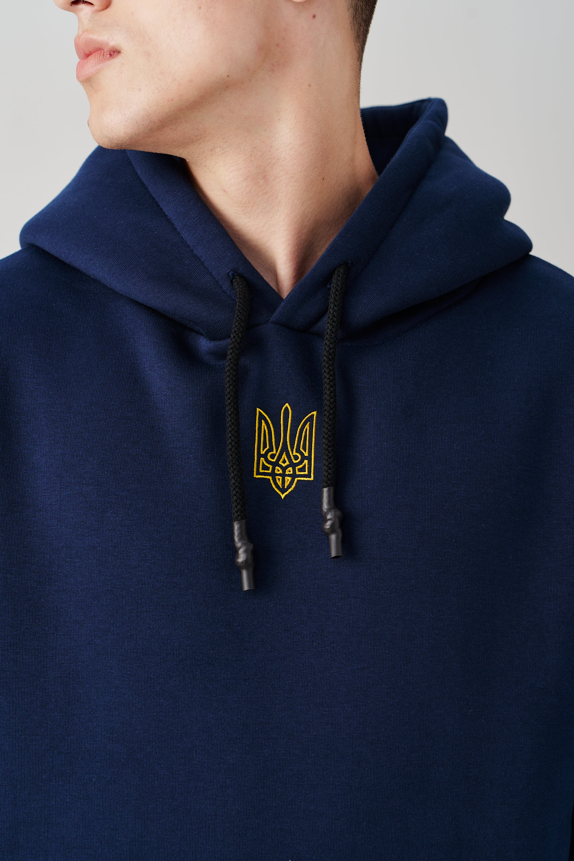 Oversized Embroidered Tryzub Hoodie