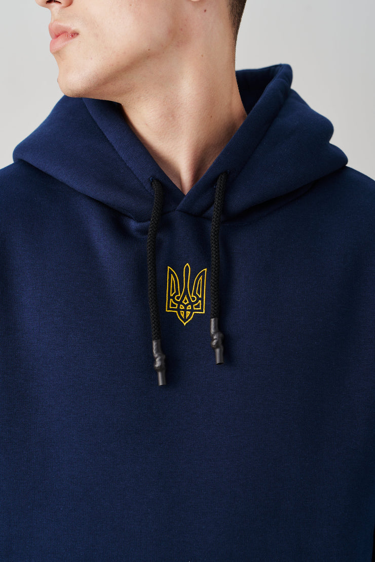 Oversized Embroidered Tryzub Hoodie