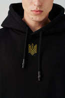 Oversized Embroidered Tryzub Hoodie