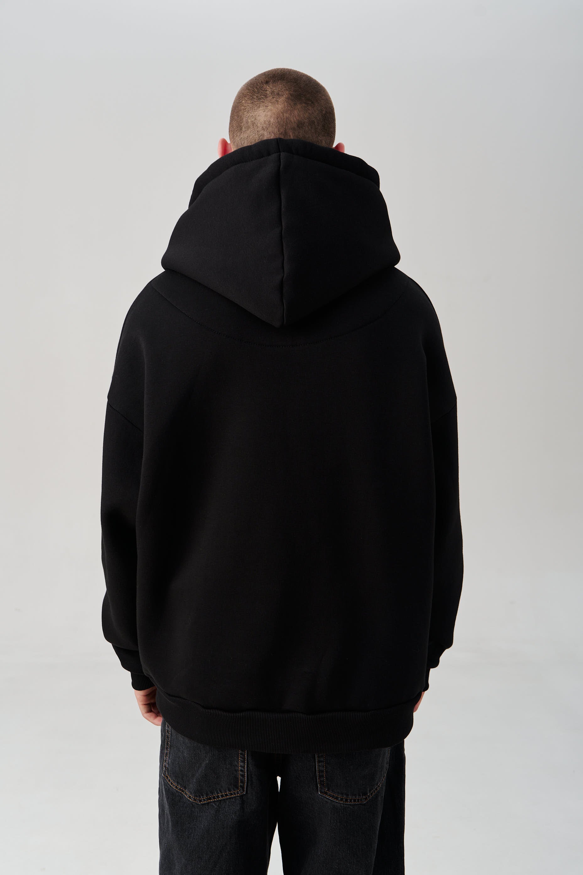 Oversized Embroidered Tryzub Hoodie