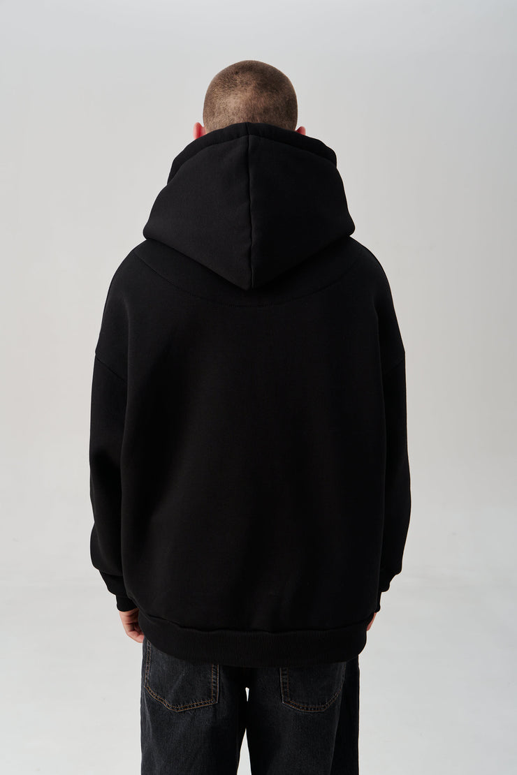 Oversized Embroidered Tryzub Hoodie