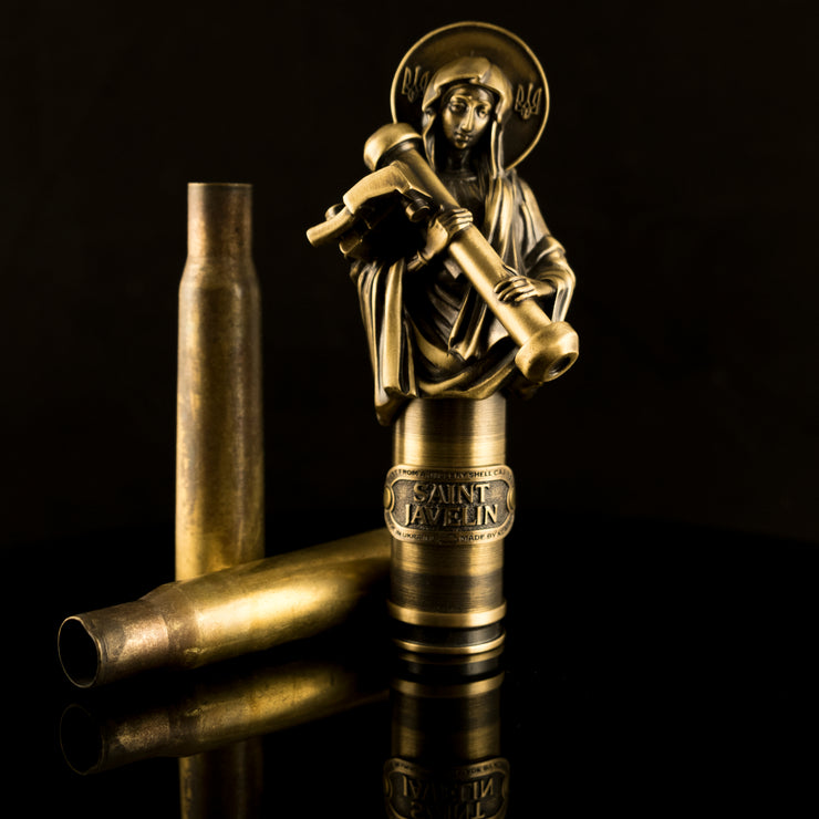Saint Javelin - War-Part Figurine (Recycled War Metal)