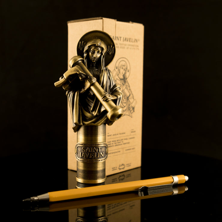 Saint Javelin - War-Part Figurine (Recycled War Metal)