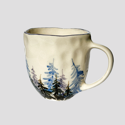 Night Forest Handcrafted Ceramic Mug