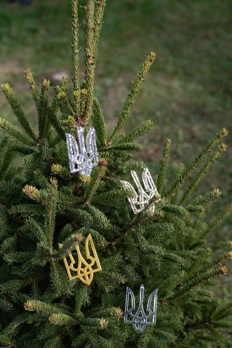Gold Tryzub Ornament