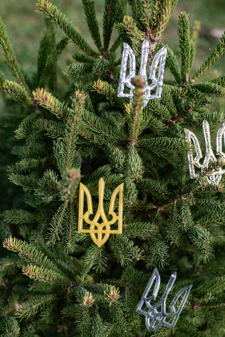 Gold Tryzub Ornament