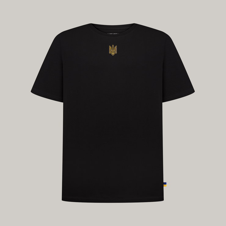 Cotton Embroidered Tryzub Oversized T-Shirt