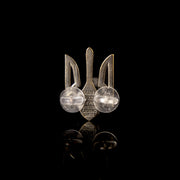 Classic Tryzub - Pin (Recycled War Metal)