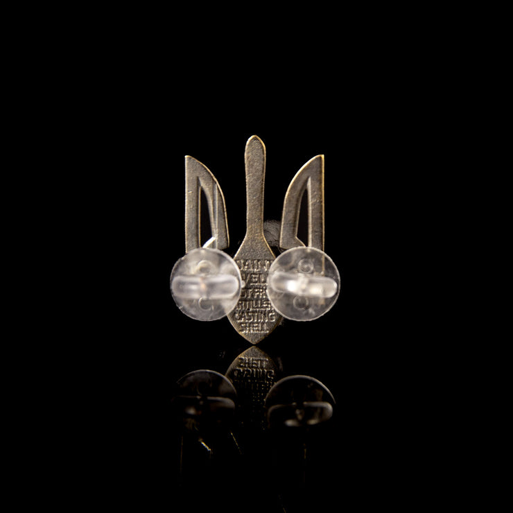 Classic Tryzub - Pin (Recycled War Metal)