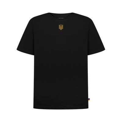 Cotton Embroidered Tryzub T-Shirt