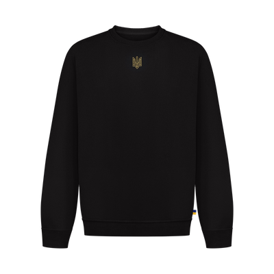 Crewneck Embroidered Tryzub Sweatshirt