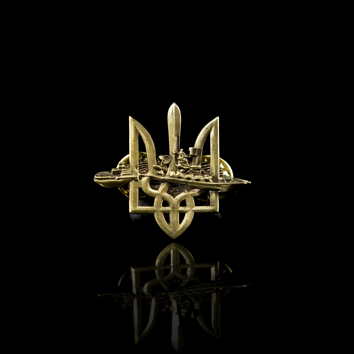 Trident of Triumph - Pin (Recycled Artillery Shells)