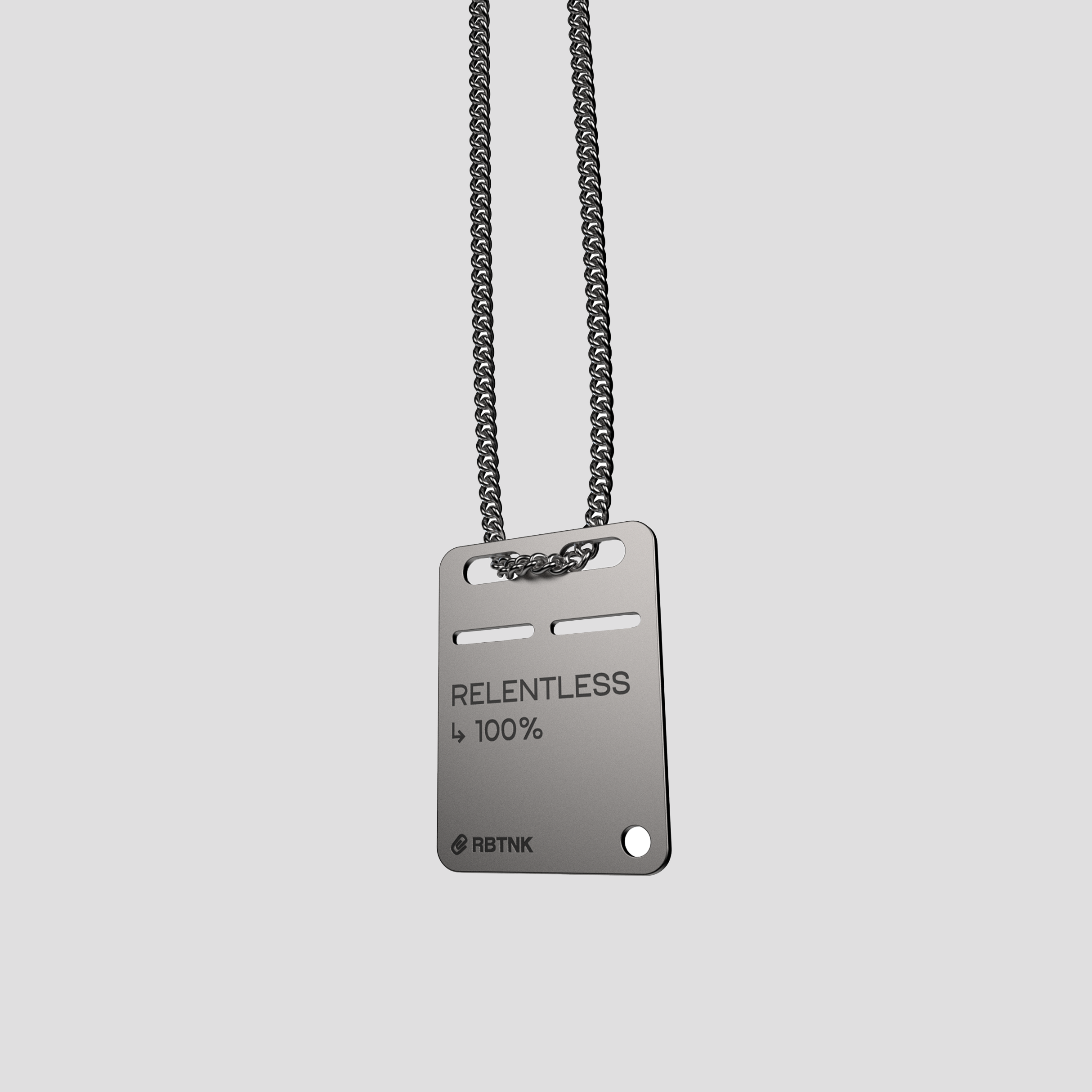 RELENTLESS Steel Tag