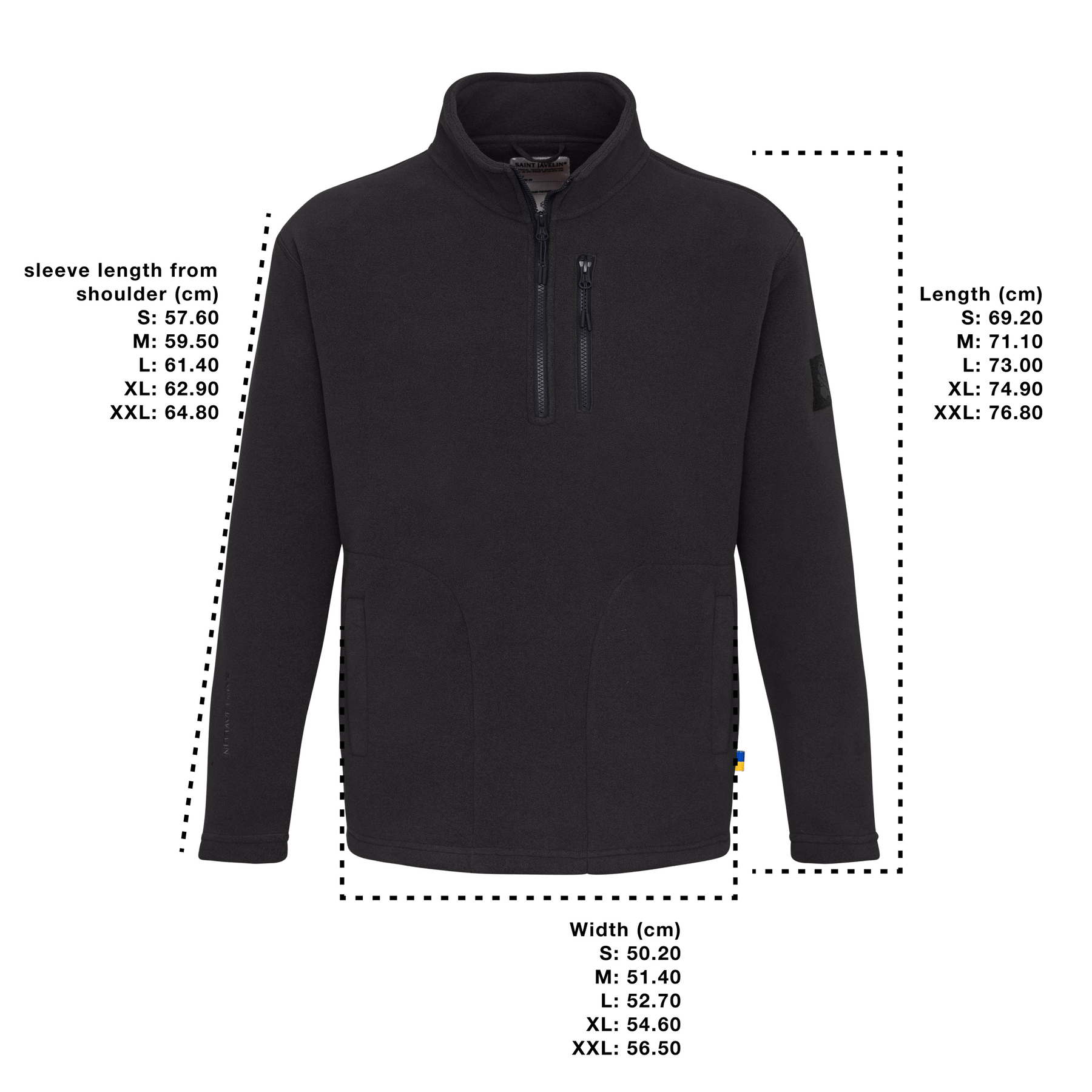 新作 Zip_Fleece_Black_- ブルゾン
