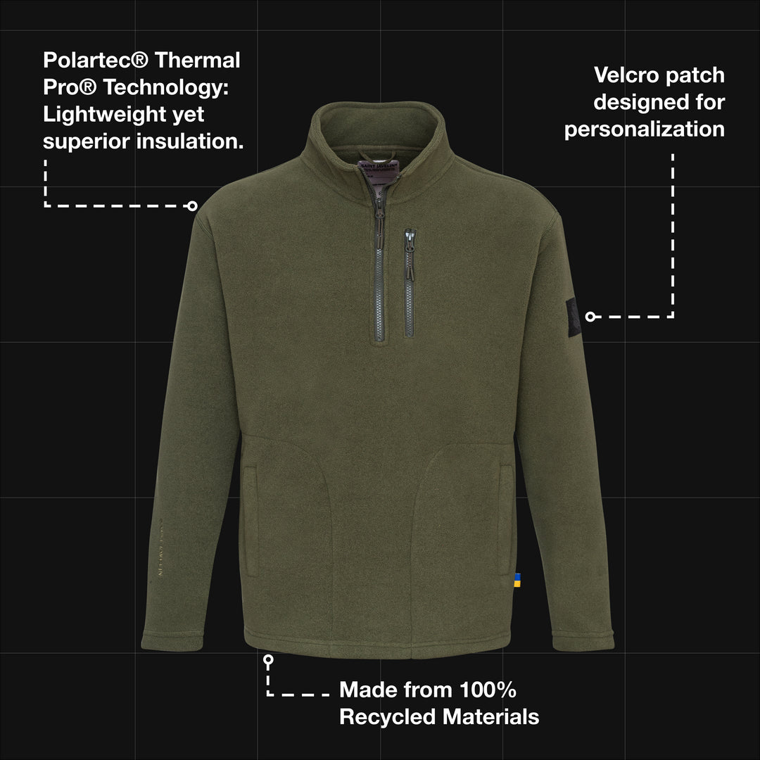 Defender Polartec 1/4 Zip Fleece - Olive – Saint Javelin