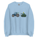 A Ukrainian Farmer Finds a Russian Tank - Adult Crewneck Sweatshirt - Saint Javelin