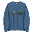 A Ukrainian Farmer Finds a Russian Tank - Adult Crewneck Sweatshirt - Saint Javelin