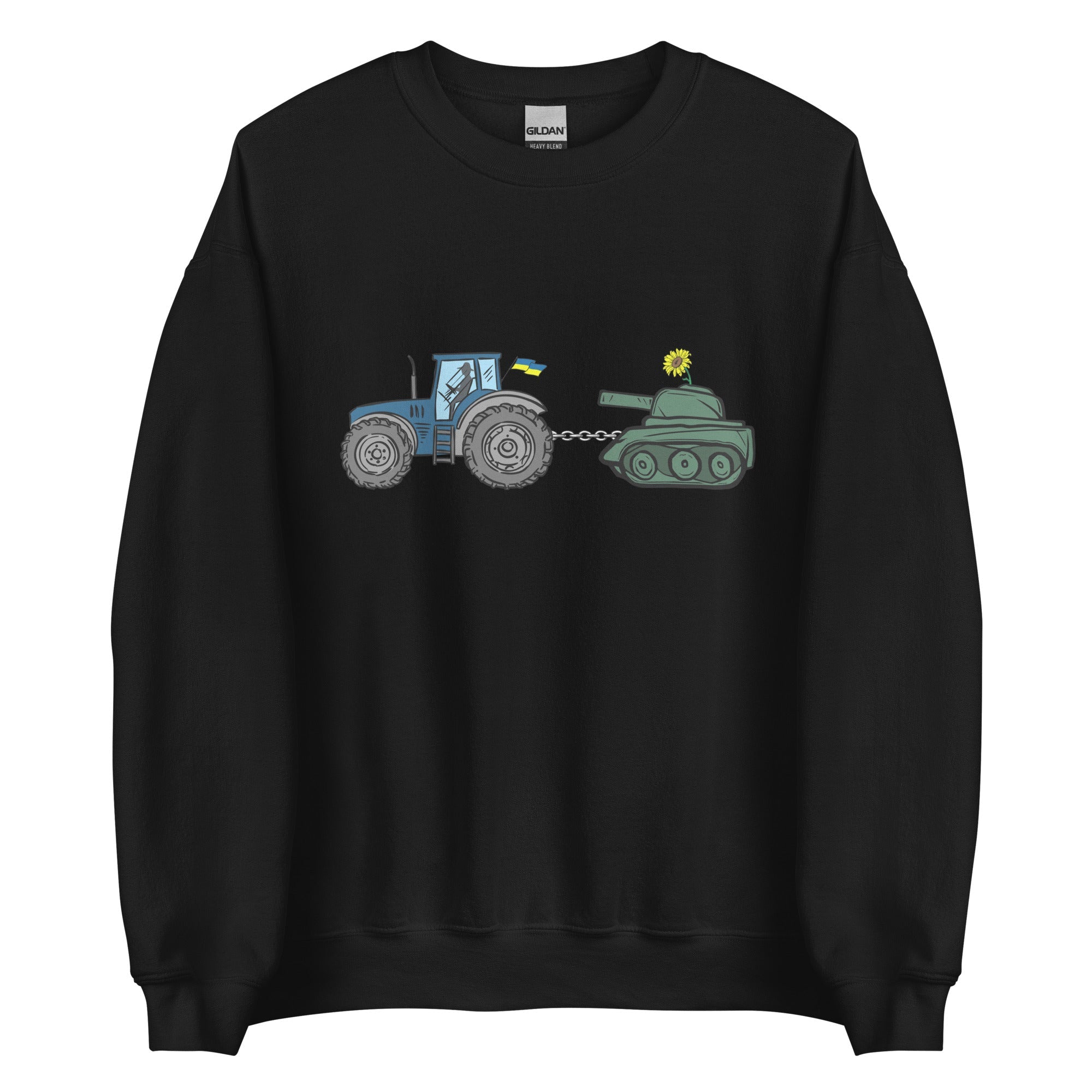 A Ukrainian Farmer Finds a Russian Tank - Adult Crewneck Sweatshirt