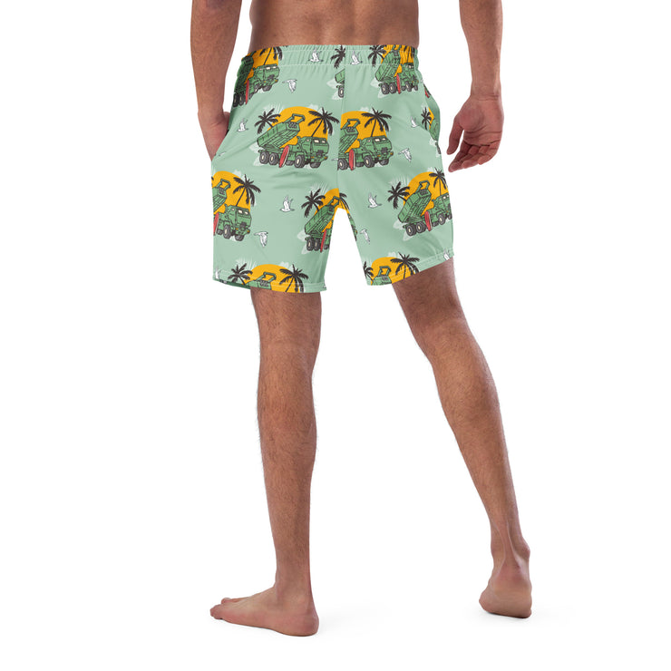 HIMARS TIME MADNESS - Men’s Swim Green Shorts