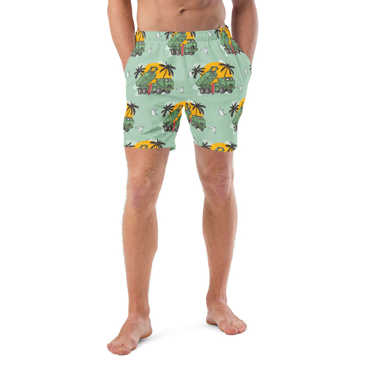 HIMARS TIME MADNESS - Men’s Swim Green Shorts