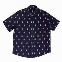 Anchor Tryzub - Navy Linen Shirt - Saint Javelin