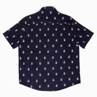 Anchor Tryzub - Navy Linen Shirt - Saint Javelin