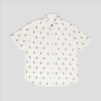 Anchor Tryzub - White Linen Shirt - Saint Javelin