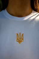 Bamboo Gold Tryzub Women's T-Shirt - Saint Javelin