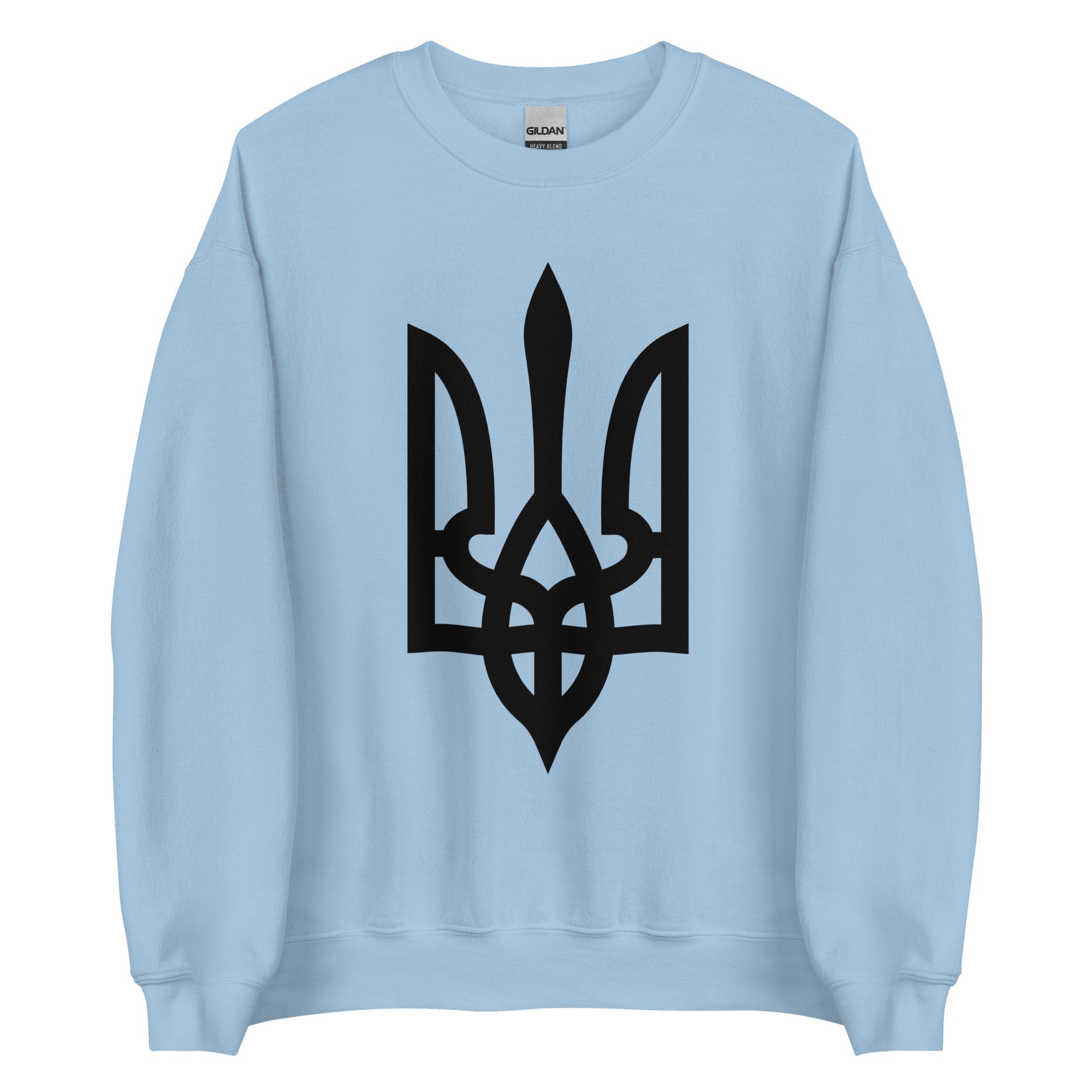 Black Tryzub - Adult Crewneck Sweatshirt - Saint Javelin