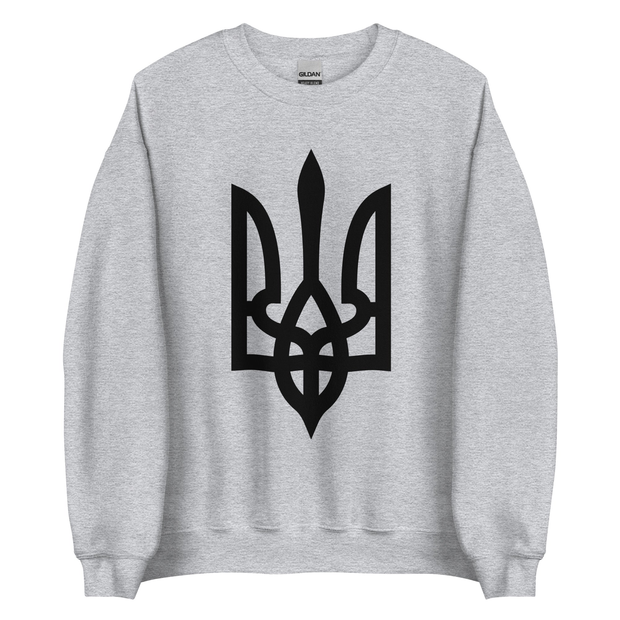 Black Tryzub - Adult Crewneck Sweatshirt