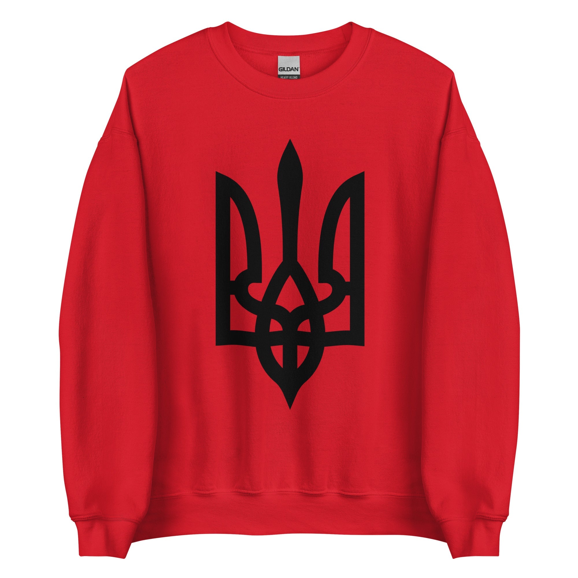 Black Tryzub - Adult Crewneck Sweatshirt - Saint Javelin