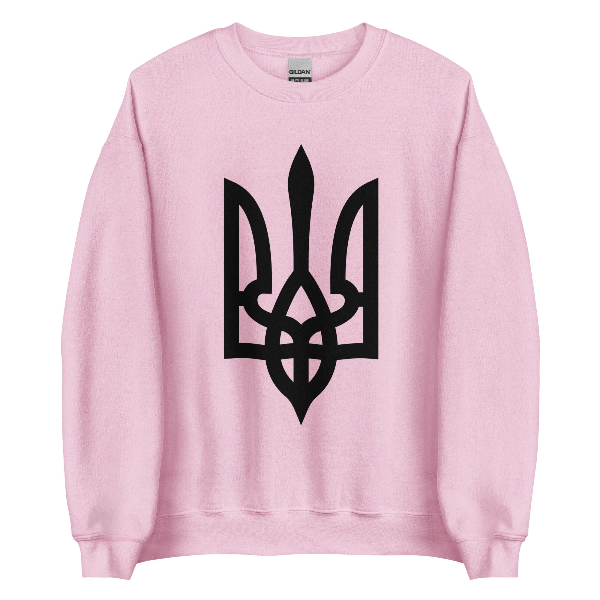 Black Tryzub - Adult Crewneck Sweatshirt - Saint Javelin