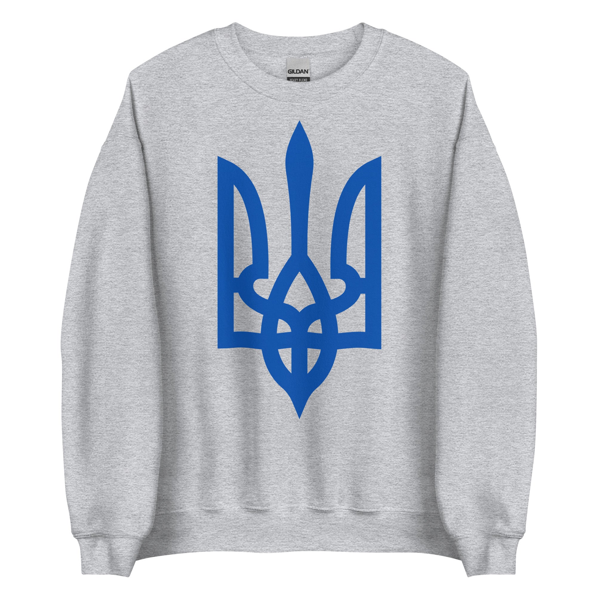 Blue Tryzub - Adult Crewneck Sweatshirt - Saint Javelin